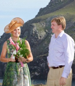 Niederländische Königsfamilie auf den Antillen