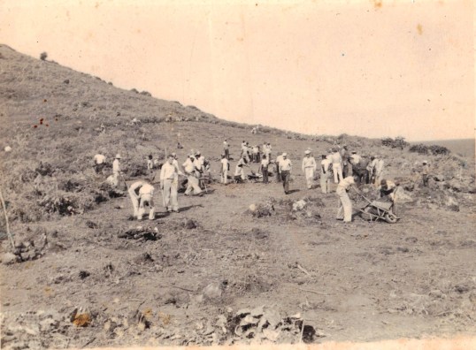 As with The Road, Sabans worked together to clear what would become the airport