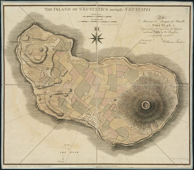 Old chart of St. Eustatius