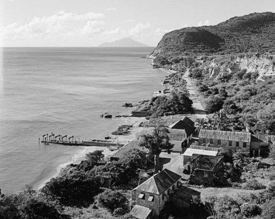 Remnants of the Lower Town where thousands lived when the island was "The Golden Rock"