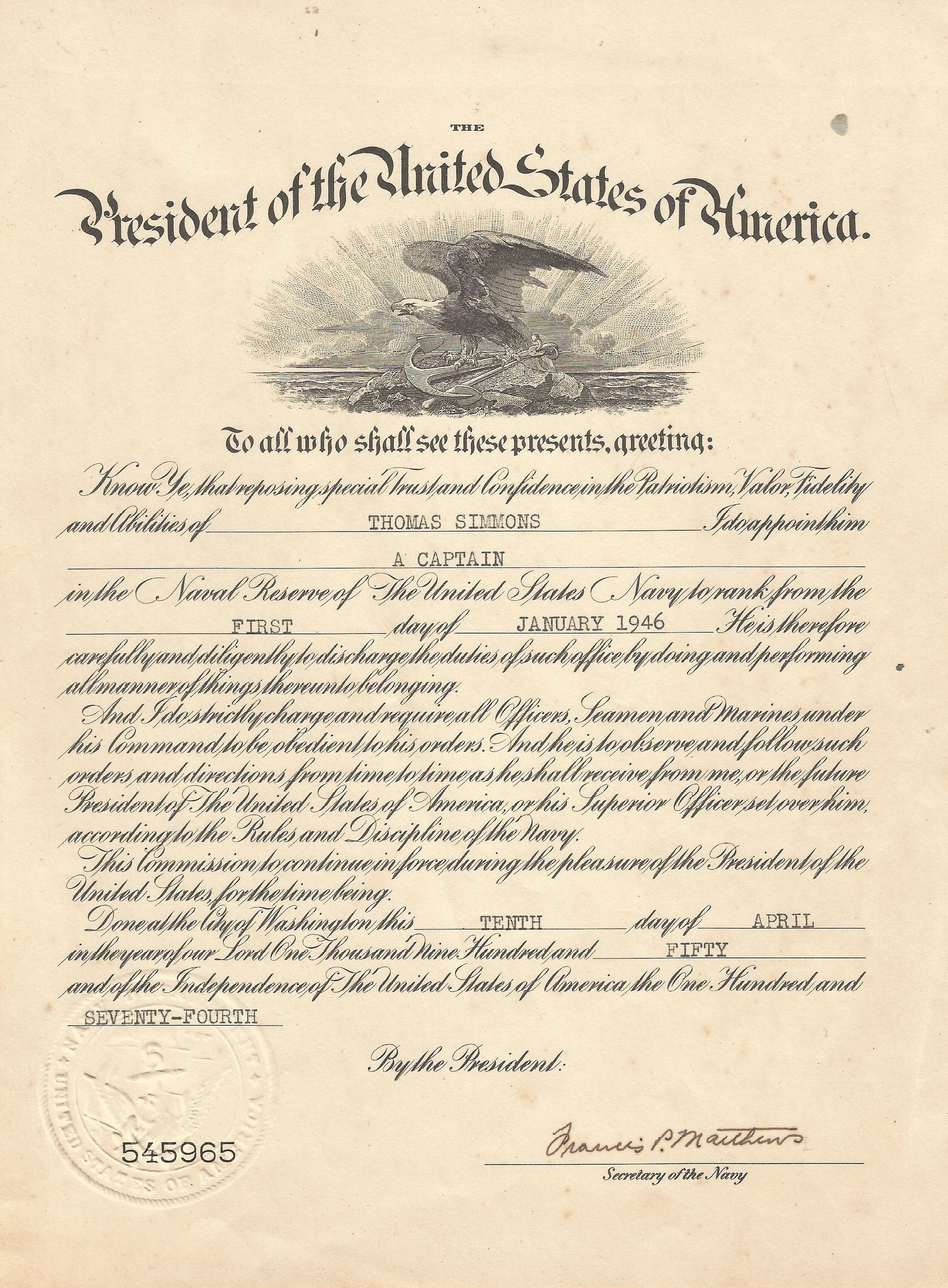 Capt. Tom Simmons 11