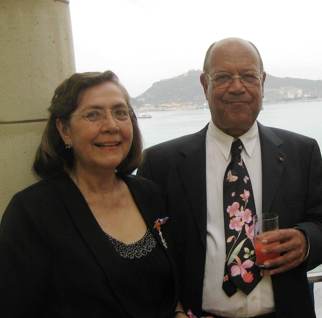 Bernadette Buncamper and Lt. Governor Max Pandt.