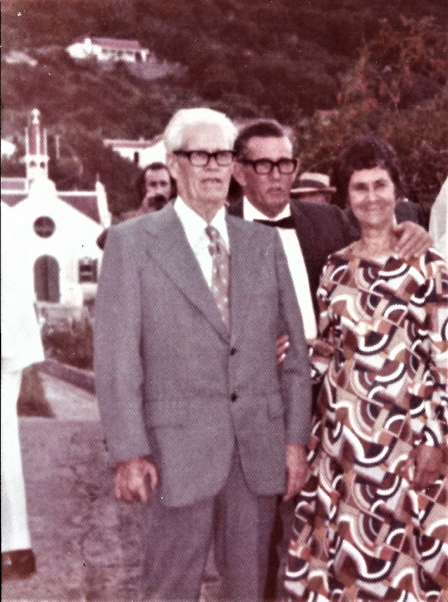 Elmer Hassell, his father Ralph and his wife Edith Lejuez.
