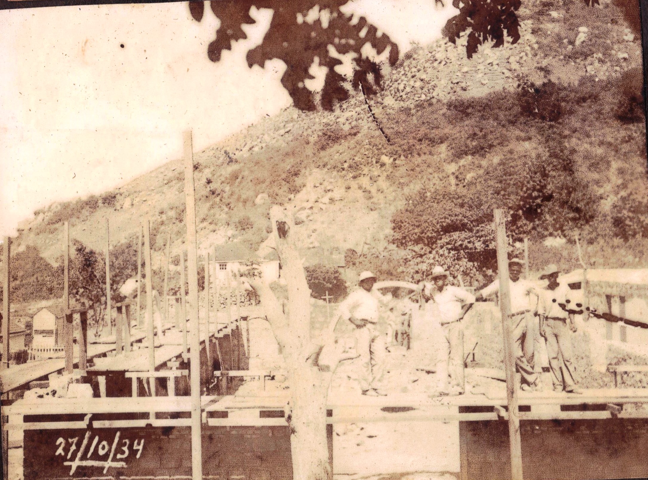 R.C. Church The Bottom under construction 1934.